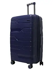 Валіза велика поліпропіленова Milano bag 0306 синя розмір L: 76×49×31 см