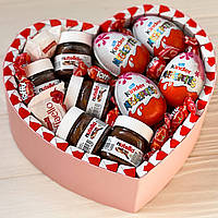 Подарок для девушки на Пасху с Kinder Surprise Nutella подарочный набор для жены на Великдень
