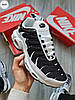 Чоловічі кросівки Nike Air Max Plus TN Black White Взуття Найк Аір ТН Плюс чорно білі повсякденні весна літо, фото 3