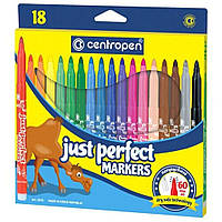 Набір фломастерів18 кольорів “JUST PERFECT MARKERS” (2510),CENTROPEN