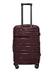 Валіза середня поліпропіленова Milano bag 0306 бордова розмір M: 65×42×28 см, фото 6