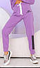 Жіночі спортивні штани з високою посадкою з двонитки норма, фото 3