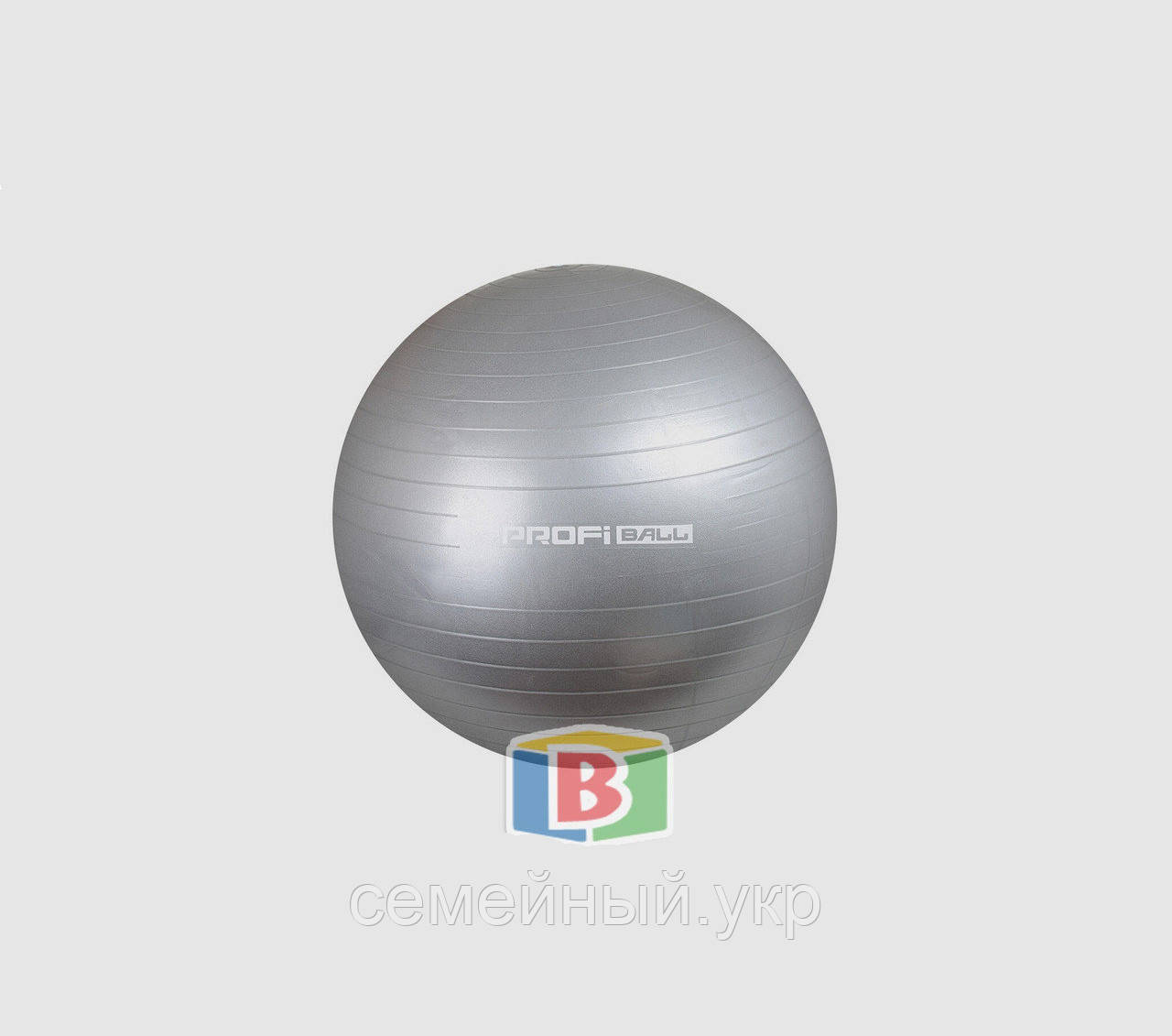 Гимнастический мяч для фитнеса. Цвет: серый. Диаметр: 75 см.