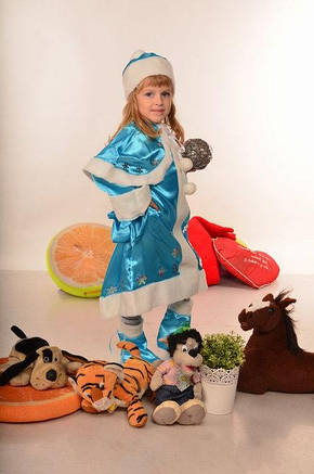 Новорічний костюм для дівчинки Снігуронька, фото 2