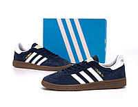 Мужские кроссовки Adidas Spezial Blue (Синие) Обувь Адидас Специал повседневные замш кожа текстиль Вьетнам