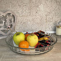 Стеклянная тарелка-блюдо Helios Dehlia для фруктов 30см (PM-3000)