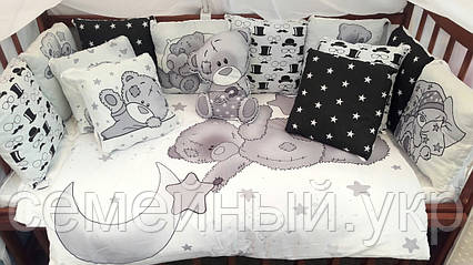 Детское постельное белье в кроватку с мишками 8в1, фото 2