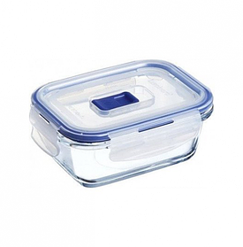Прямокутний Контейнер Luminarc Pure Box із синьою кришкою 21*14,5*7 см 1220 мл (P3548)