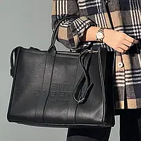 Marc Jacobs Large Tote Bag Black Leather
