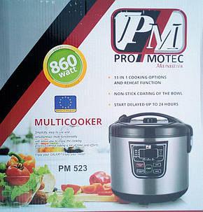 Мультиварка Promotec на 5 літрів, 11 програм (860W), фото 2