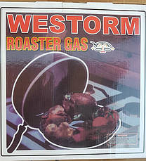 Сковорода гриль-газ з мармуровим покриттям WESTORM RG 32 см, фото 2