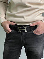 Hermes Leather Belt Black/Silver