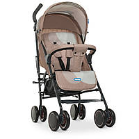 Прогулянкова коляска Bambi M 4244 BEIGE. Батьківська ручка 103см. Розмір: 76х48х106 див. Навантаження до 25 кг