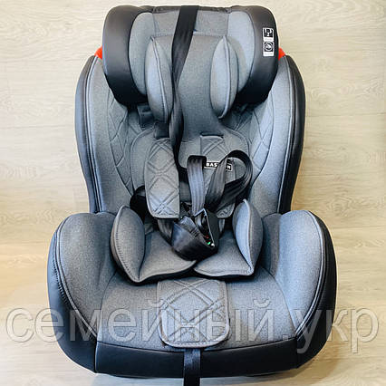 Автокрісло від 9 до 36 кг El система Isofix Camino ME 1057 Bastion (dark grey), фото 2