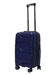 Валіза мала поліпропіленова Milano bag 0306 синя розмір S: 56×35×24 см