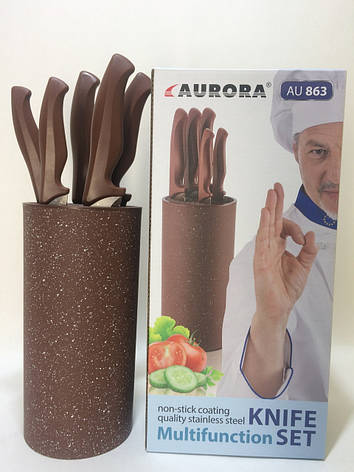 Набір кухонних ножів AURORA AU 863 (6 предметів), фото 2