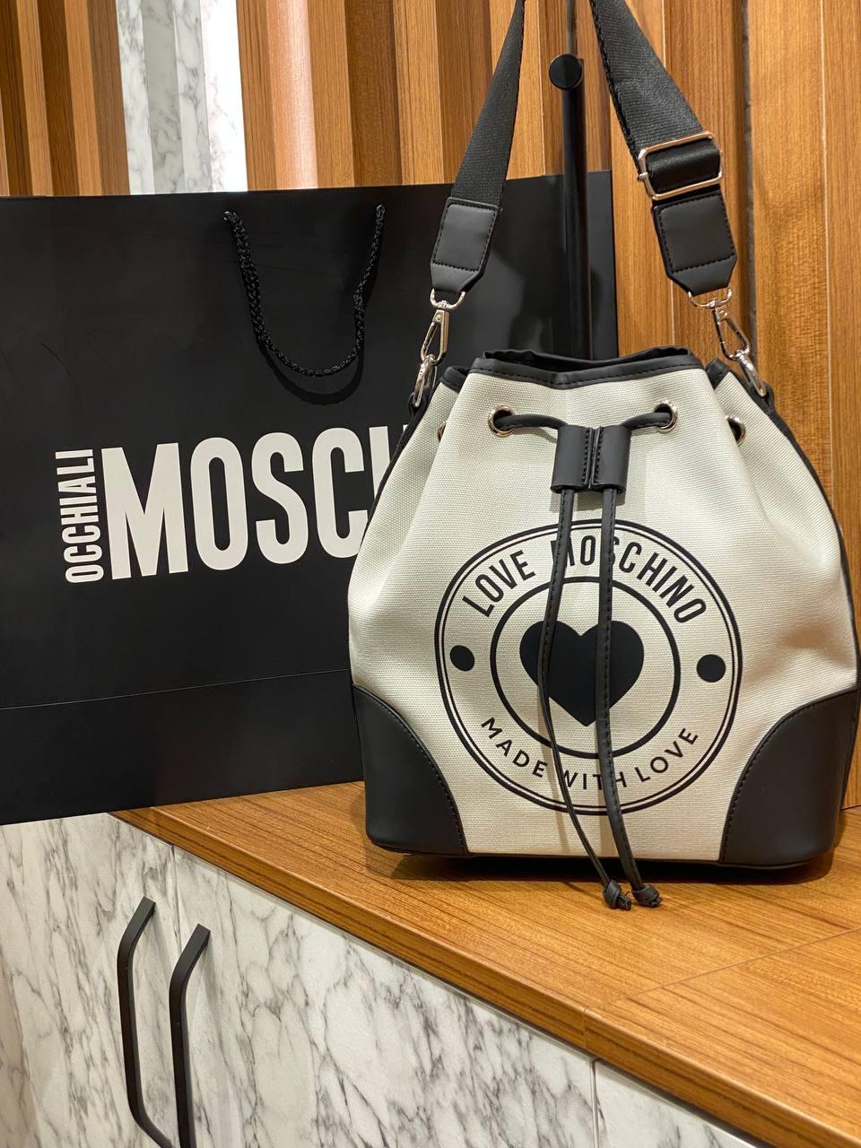 Сумка белая женская Moschino Сумка Москино Клатч Кросс-боди (ID ...