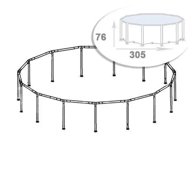 Каркас для басейну Intex 305 × 76 см (без чаші), фото 1