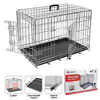 Flamingo Wire Cage Keo Silver ФЛАМИНГО КЕО СИЛЬВЕР КЛЕТКА 2-х дверная для собак 8.6кг | 77х47х54 см