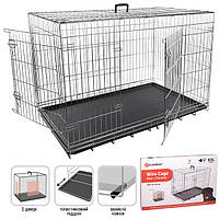 Flamingo Wire Cage Keo Silver ФЛАМИНГО КЕО СИЛЬВЕР КЛЕТКА 2-х дверная для собак 17кг | 120х76х82 см