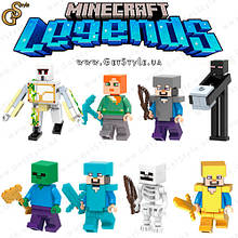 Набір фігурок Майнкрафт Minecraft Set 8 шт.