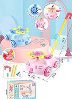 Каталочка 2 в 1 18,5*23*14см, (на паличці/на шнурку), 2 кольори, довжина ручки - 46см, в кор. 23*11,3*18,8см