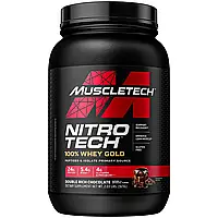 Muscletech, Performance Series, Nitro Tech, 100% Whey Gold (100% сыворотка), двойной шоколад, 1,02 кг Днепр