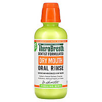 TheraBreath, Ополаскиватель от сухости во рту, покалывание мяты, 473 мл (16 fl oz) Днепр