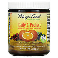 MegaFood, Daily C-Protect, Nutrient Booster, порошок, без сахара, 63,9 г (2,25 унции) Днепр