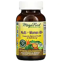 MegaFood, Multi for Women 40+, комплекс вітамінів і мікроелементів для жінок віком від 40 років, 120 таблеток
