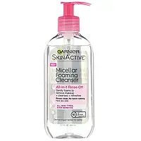 Garnier, SkinActive, мицеллярная очищающая пенка, многоцелевая, легко смывающаяся, для всех типов кожи, 200 мл