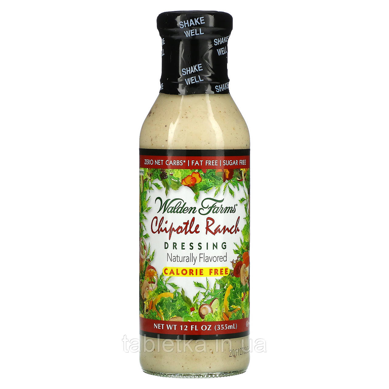 Walden Farms, Chipotle Ranch заправляння, 12 рідких унцій (355 мл)