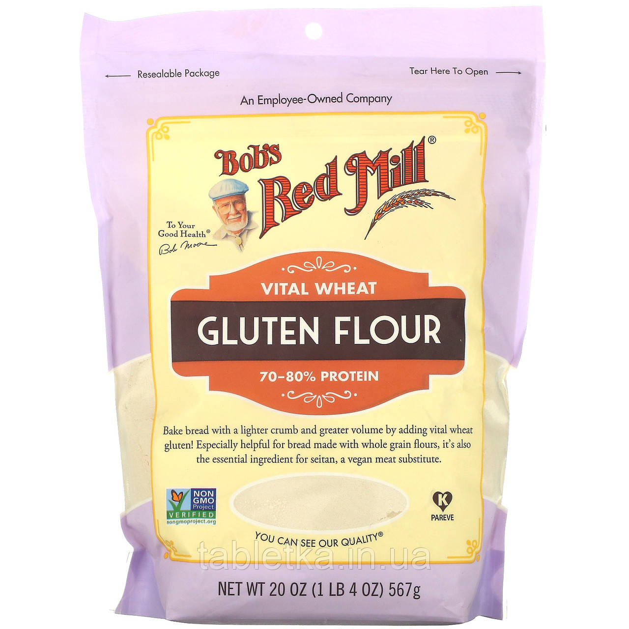 Bob's Red Mill, Vital пшеничне глютенове борошно, 20 унцій (567 г)