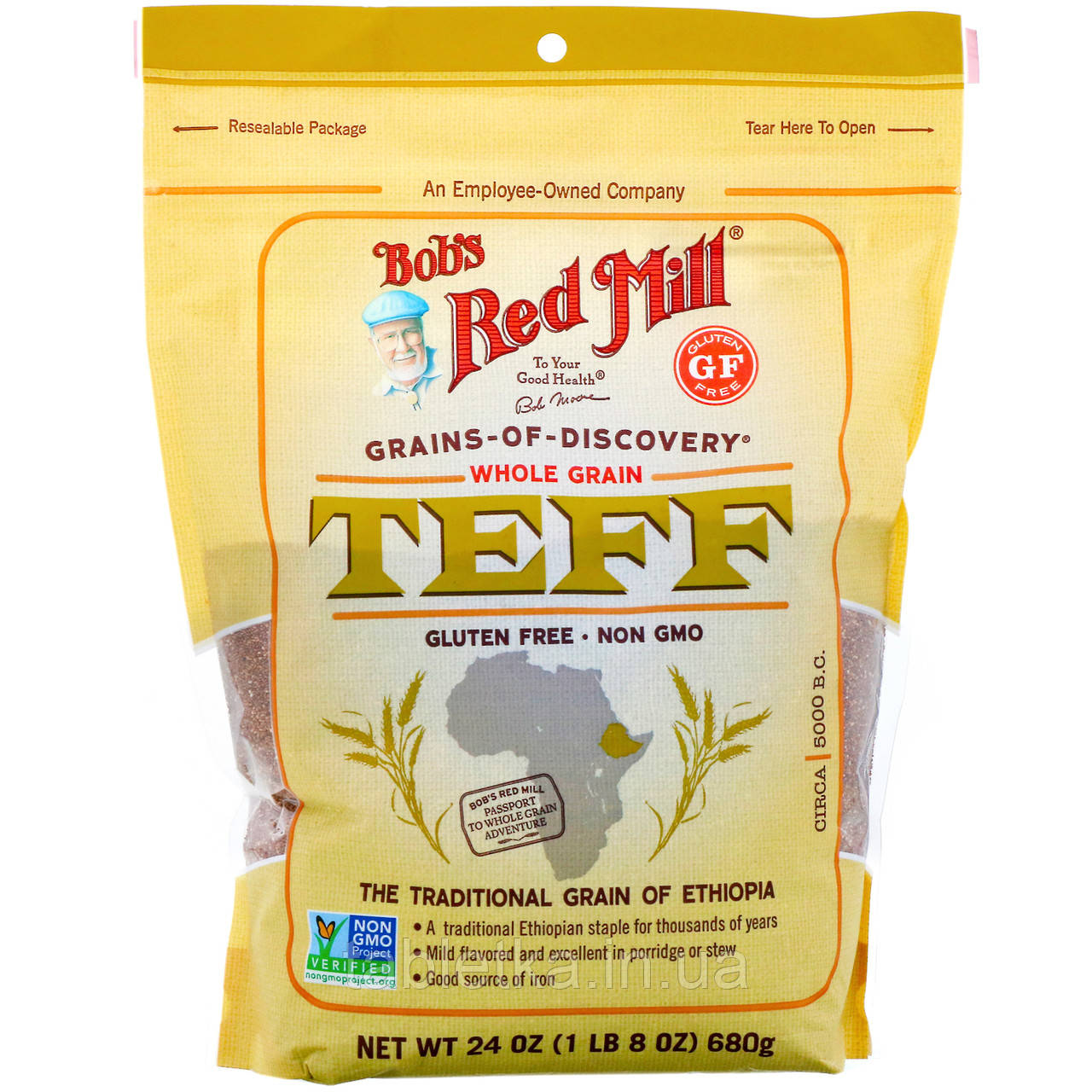 Bob's Red Mill, теф, цільне зерно, 680 г (24 унції)