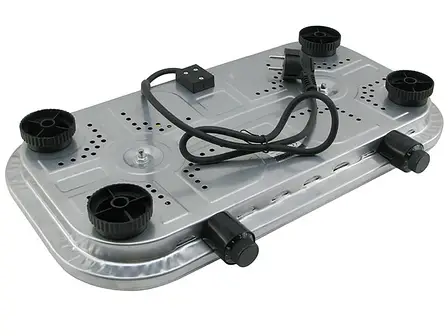 Плита електрична Rainberg RB-007 настільна двокомфоркова 3500 Вт + 5 режимів роботи Сіра, фото 2