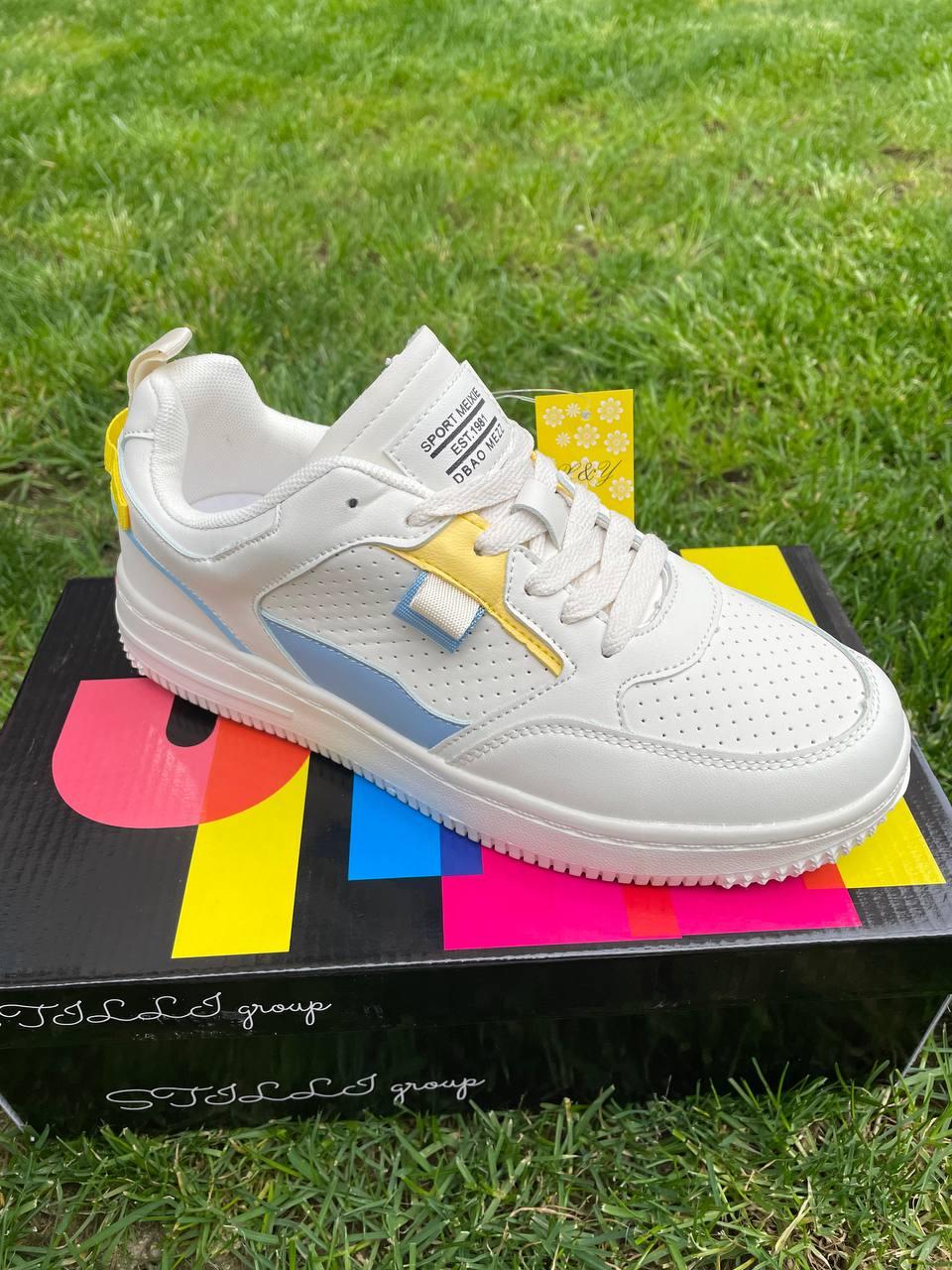 Жіночі кросівки Ok-Shoes15-4 патріотичні жовто-блакитні