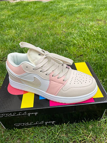 Жіночі кросівки SportLineB2131-17 Бежеві з рожевими вставками, фото 1