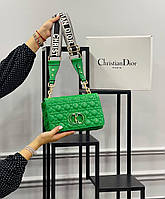 Сумочка зеленая женская Сhristian Dior Сумка маленькая Кристиан Диор Кросс-боди Клатч Люкс качество