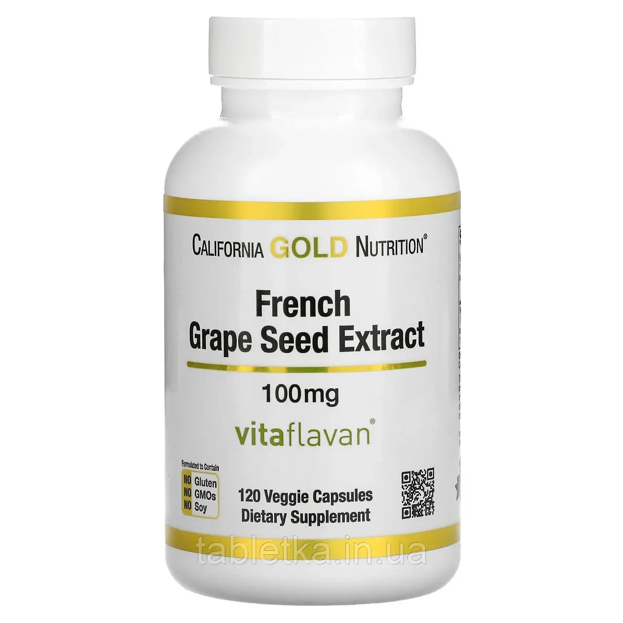 California Gold Nutrition, VitaFlavan, екстракт кісточок французького винограду, поліфенольний антиоксидант,