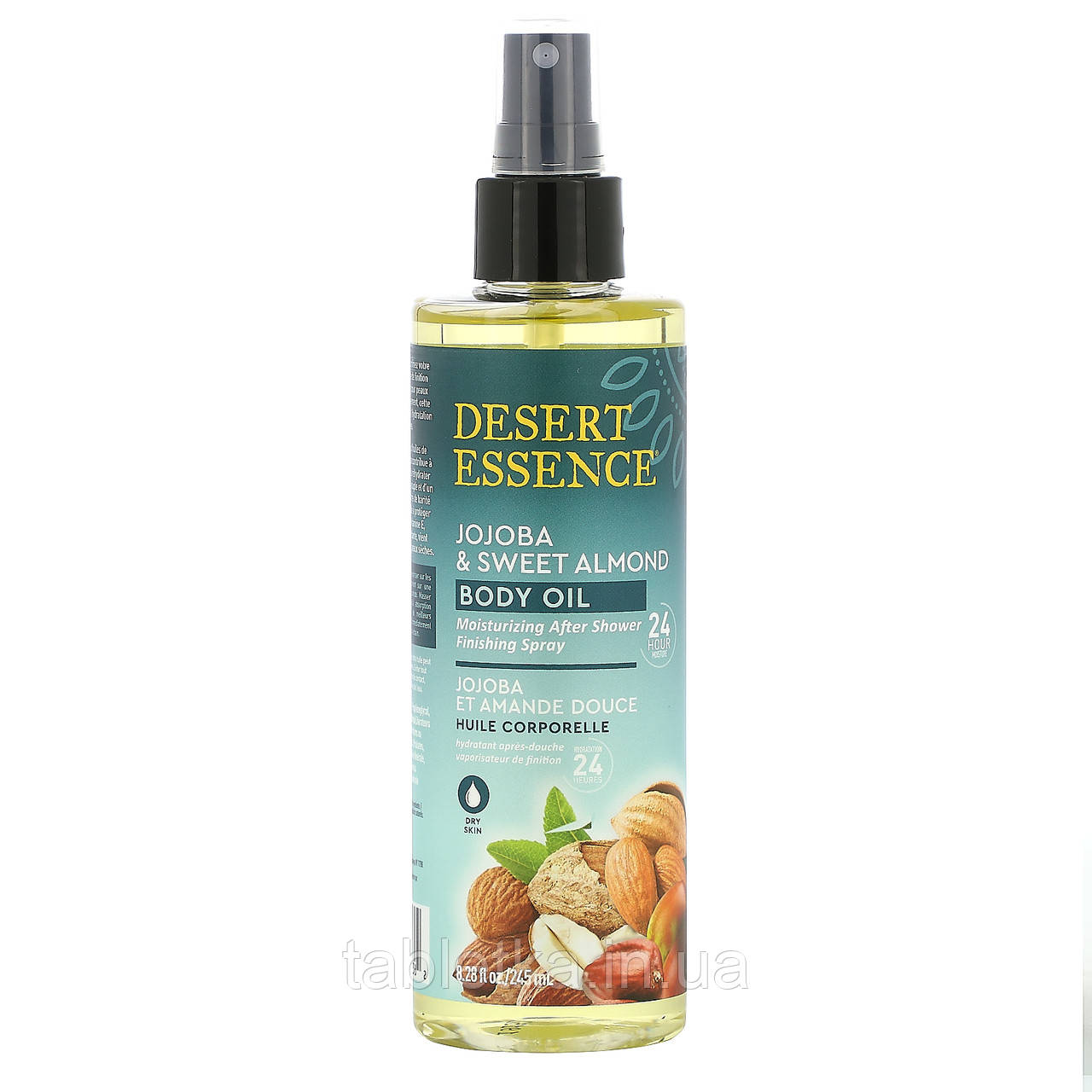 Desert Essence, олія для тіла жожоба та солодкого мигдалю, 8,28 рідких унцій (245 мл)
