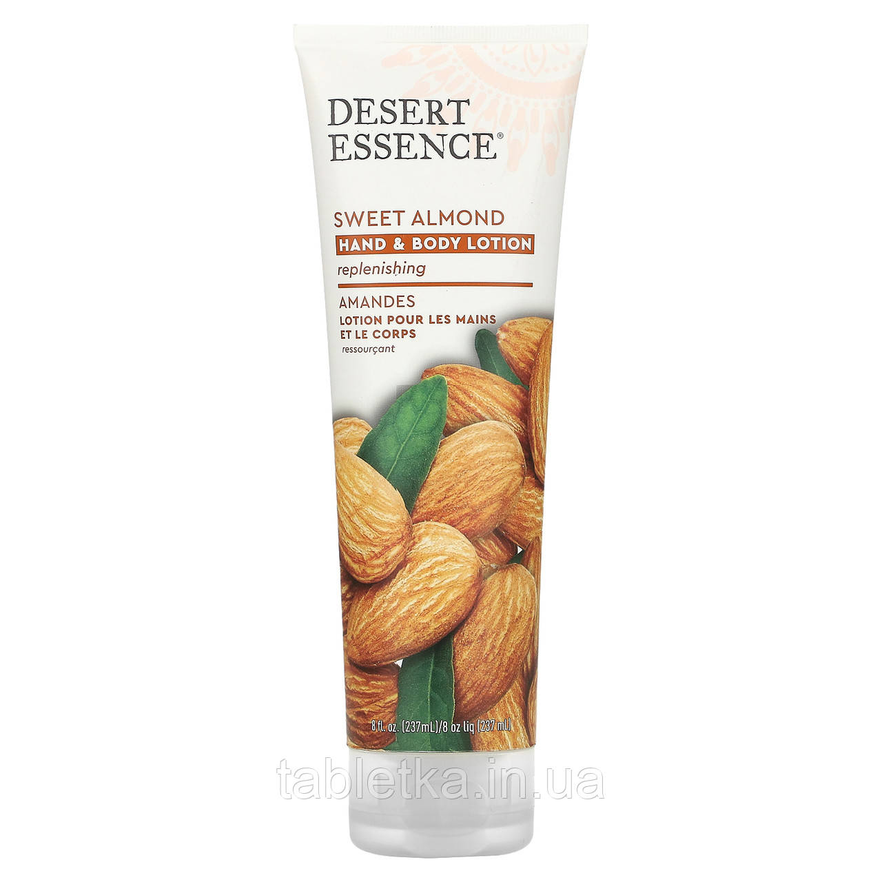 Desert Essence, Organics, лосьйон для рук і тіла з мигдалем, 8 рідких унцій (237 мл)