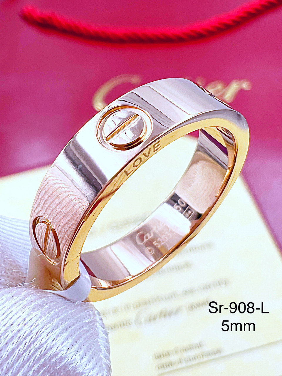 Каблучка Stainlees Steel (преміум) Sr-908(5,6,7,8,9,10)