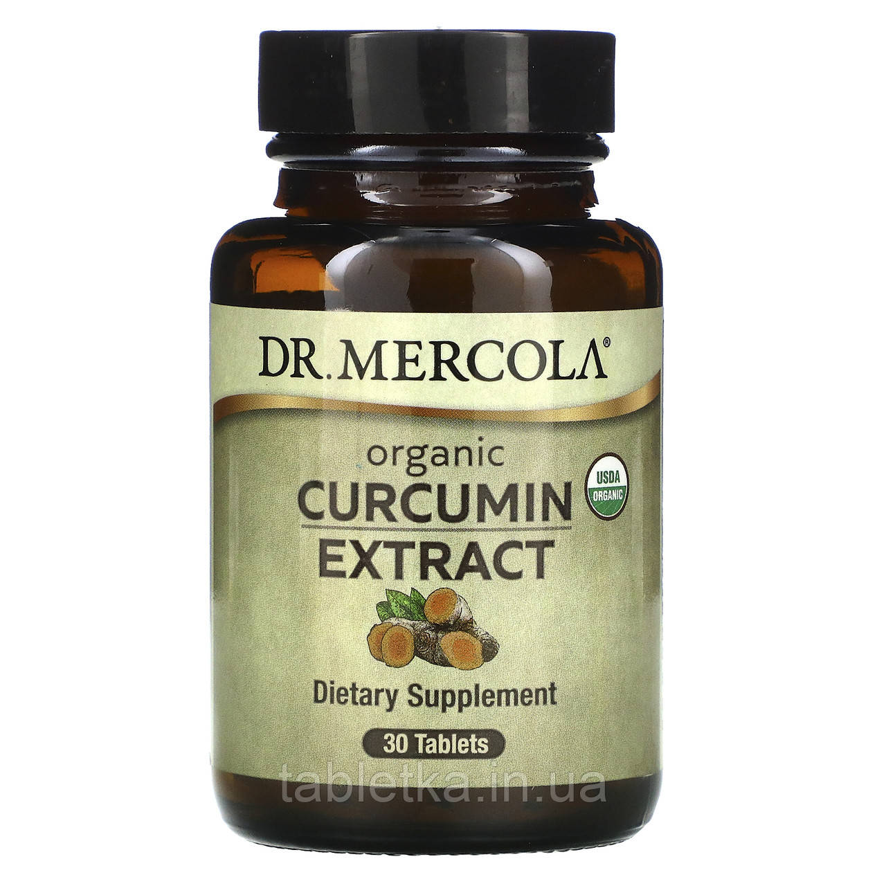 Dr. Mercola, Органічний екстракт куркуміну, 30 таблеток