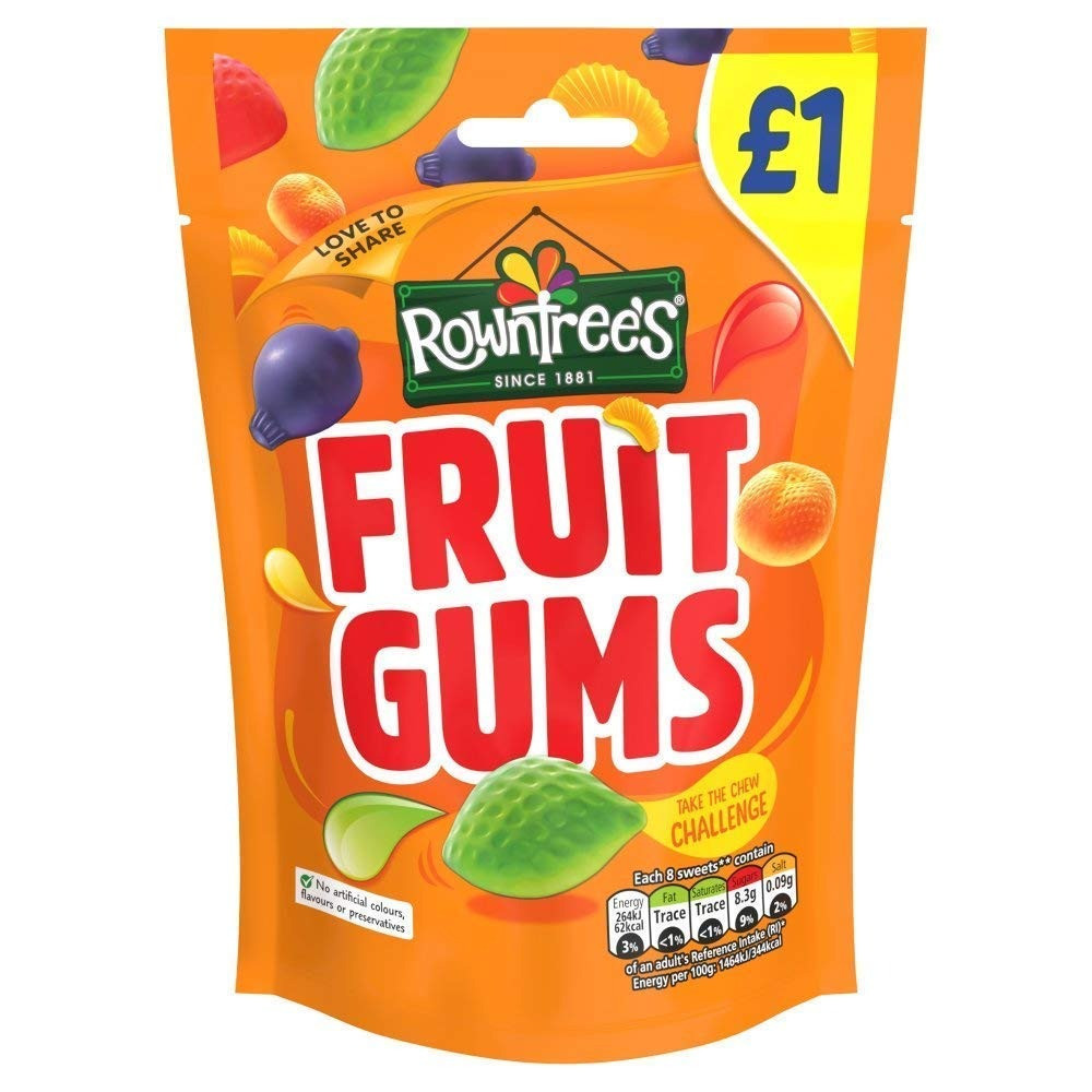 Желейки Rowntrees Fruit Gums 120g