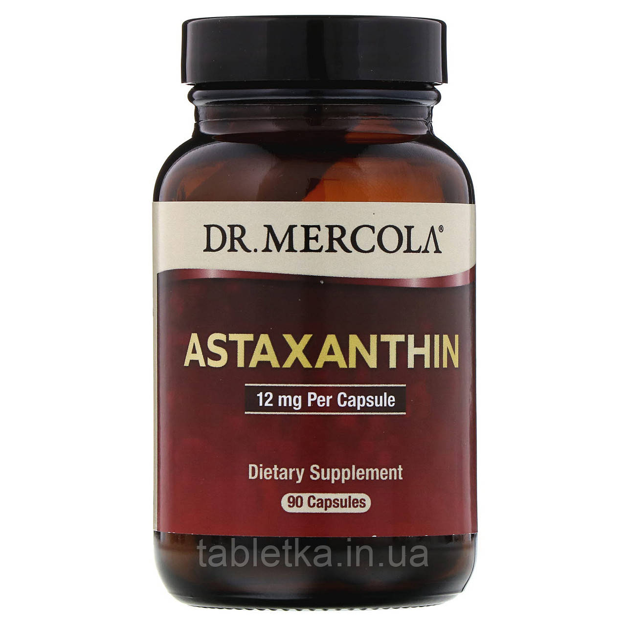 Dr. Mercola, Астаксантин, 12 мг, 90 капсул