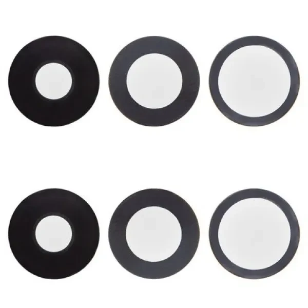 Скло камери Apple iPhone 14 Pro, iPhone 14 Pro Max без рамки (3шт) Black, фото 1