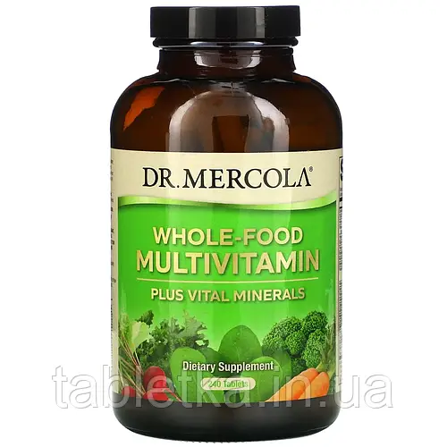 Купить Dr. Mercola, цельнопищевые мультивитамины и жизненно важные ...