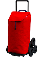 Дизайнерская сумка для покупок на колесиках красная 52 л Gimi Италия Tris сумка-тележка