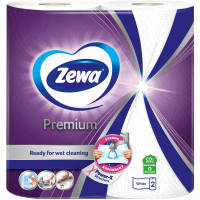 Паперові рушники Zewa Premium 2 шари 90 відривів 2 рулони (7322541191331)