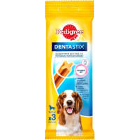 Лакомство для собак Pedigree Denta Stix для чистки зубов 77 г (5998749104392)